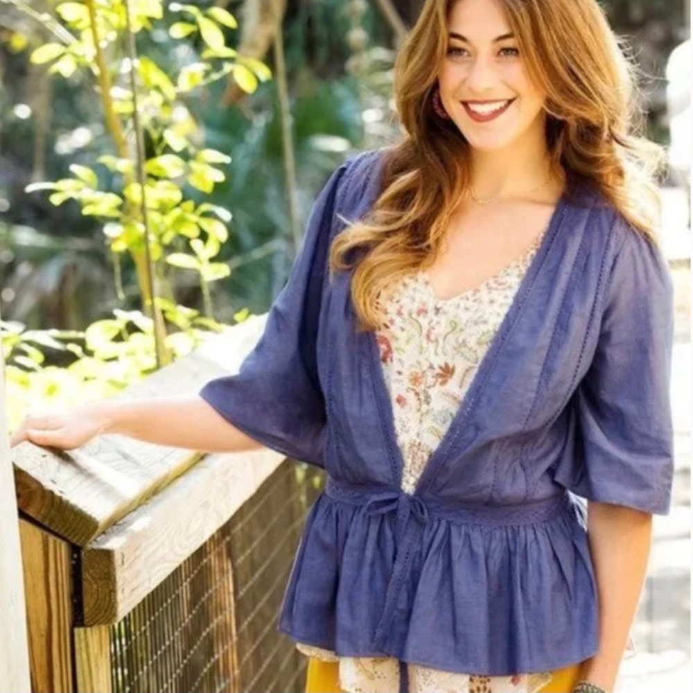 Matilda Jane Hour by Hour Chambray Kimono Jacket S